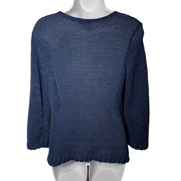 BELAMIE FRANCE sweater KNIT Sz M BEAUTIFUL BOHO CHIC MADE IN FRANCE STUNNING :-) - Picture 4 of 7